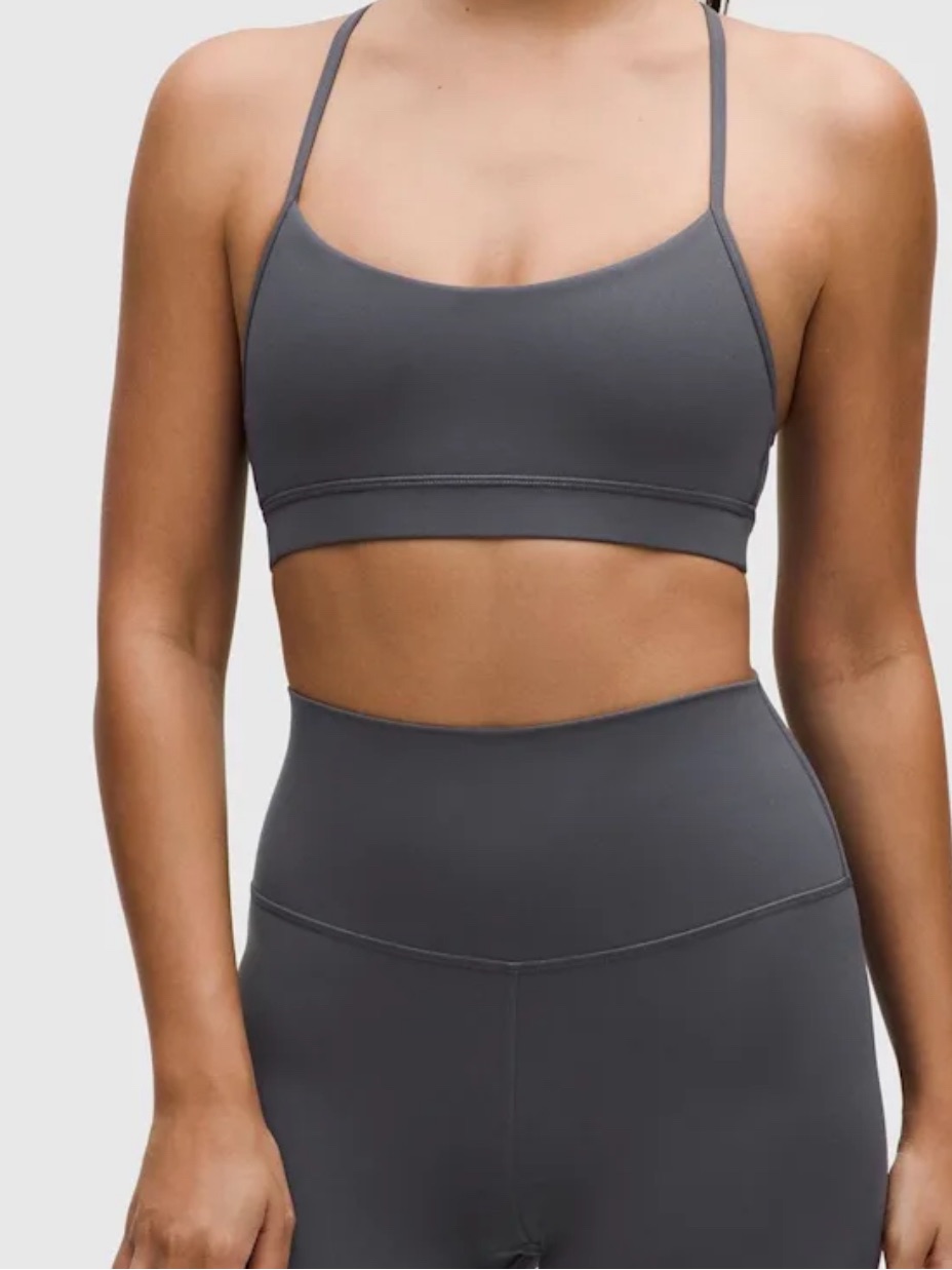 Gray Strappy Sports Bralette- Lululemon